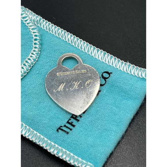 Authentic Tiffany & Co. Sterling Silver Please Return To Tiffany Heart Pendant - Picture 7 of 8